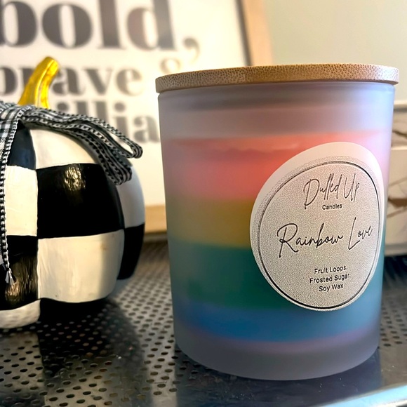 9oz Fruit Loops Candle | Pride Collection | Sweet Citrus Soy Wax Candle - Picture 3 of 3